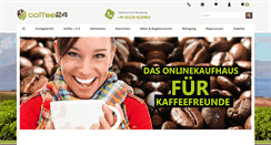 Desktop Screenshot of coffee24.de