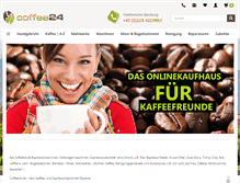 Tablet Screenshot of coffee24.de